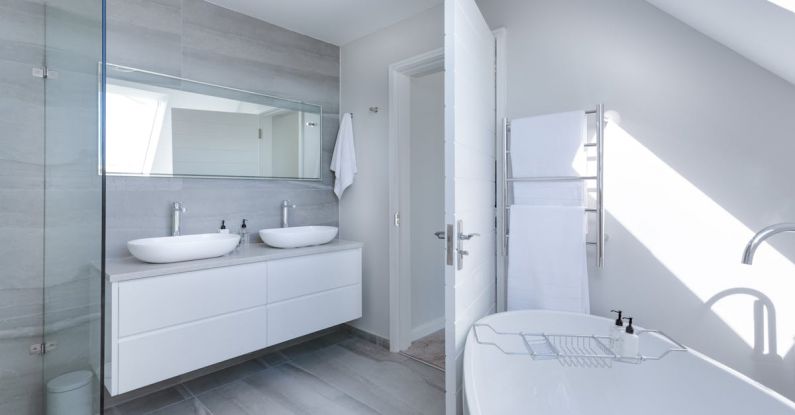 Bathroom Design - White Bathroom Interior