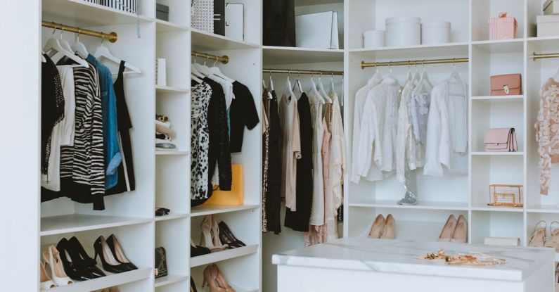 Closet Storage - White Drawer in the Wardrobe